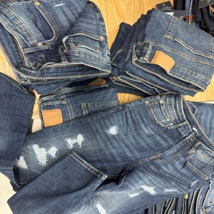 Lote de Ropa de Bangladesh al por Mayor, Jeans de Mezclilla de Marca para Hombre, Mujer, Niños y Niñas, Pantalones Ajustados Desgastados - Product Image 4