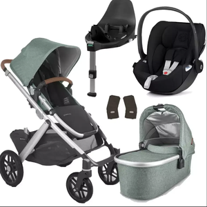 Bán hàng ban đầu uppababy vistass V2 Xe đẩy Emmett màu xanh lá cây Melange mô hình mới phát hành xe đẩy em bé - Product Image 2