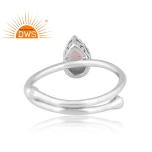 Handmade Design 925 Silver Natural Rainbow <b>Moonstone</b> Gemstone Ring For Women Custom Design Jewelry Supplier - Product Image 2