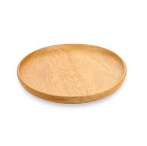 Couverts en bois massif d'acacia au design d'oiseau plaqué argent Plateau de service Table écologique Assiette décorative pour cadeaux d'affaires - Product Image 4