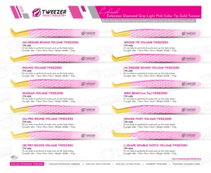 Juego de pinzas de belleza para artistas de pestañas que reducen la fatiga de las manos durante el uso - Product Image 6