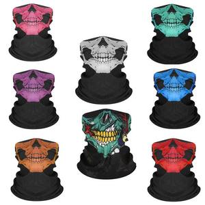 Estampado de calavera fantasmal Cara sin costuras Ciclismo al aire libre Cubierta de cara completa Polaina de cuello elástico Playa diaria - Product Image 2