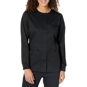 Blouson Bomber Unisexe de Haute Qualité à Manches Longues et Boutons, Couleur Unie, Logo Personnalisé, Extensible, en Polyester/Coton, pour Usage Hospitalier ou de Laboratoire - Product Image 1