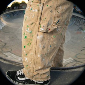 Pantalon de jogging tendance pour homme, style hip-hop, coupe ample, beige vieilli personnalisé, Y2K, imperméable, respirant, avec cordon de serrage, 100% coton - Product Image 4