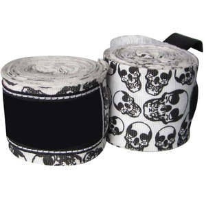 Vente flash : Bandages de boxe en coton personnalisés avec logo, confortables, durables, respirants, écologiques, semi-élastiques - Product Image 1