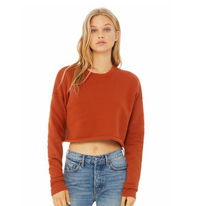 Sudadera transpirable para mujer, Jersey corto de lana cálida, con diseños propios Tops, sudaderas 2025 - Product Image 6