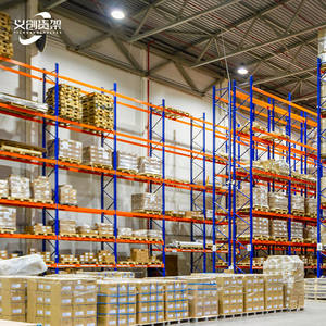 מפעל מסגרת פלדה תעשייתי מדפי משטחים כבדים עם קרן מתכווננת מערכות מדפים - Product Image 5