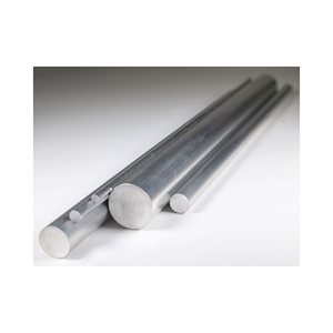 <b>Brushed</b> nickel aluminum alloy casting wall mounting tube fixing part pre installed <b>round</b> shower curtain rod flange bracket. - Product Image 4