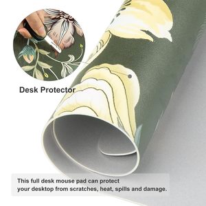 Grand tapis de souris de jeu en cuir PVC unilatéral, tapis ergonomique en cuir de chamois, tapis de bureau de jeu confortable pour le bureau et la maison - Product Image 3