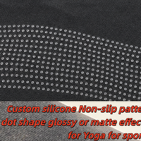 HMJ Motif en silicone circulaire personnalisé antidérapant avec logo, transfert thermique, motif en vinyle durable, respectueux de l'environnement pour les vêtements de yoga et de sport