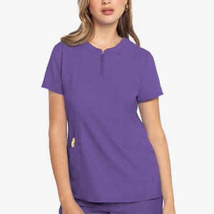ONIKS IMPEX Chemises à gommage médical pour femmes sur mesure Nouvelle arrivée Vêtements de travail en jersey à manches courtes en spandex - Product Image 6