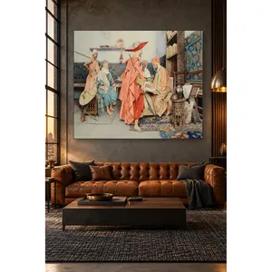 Fida Giuseppe Signorini Divan en présence de la dame, impression sur toile - Product Image 1