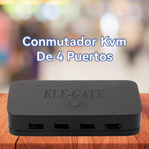 Switch KVM HDMI a 4 porte 4K/30Hz con pulsante manuale USB per connessioni computer, disponibile e usato - Product Image 6