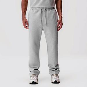 Pantalones informales con logotipo personalizado para hombre, pantalones de chándal informales con cintura elástica, pantalones de chándal lisos de pierna recta holgados - Product Image 2