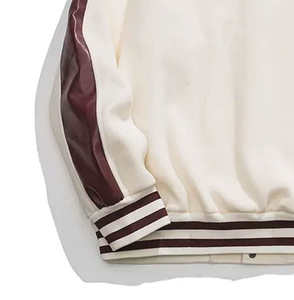 Blouson universel personnalisé style motard vintage streetwear décontracté, coupe universitaire, pour l'extérieur, écologique et respirant - Product Image 6