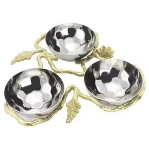 Juego de Cuencos de Metal Hechos a Mano para Servir Comida, para un Uso Elegante en la Cocina - Product Image 3