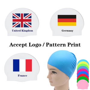 <span class=keywords><strong>Gorro</strong></span> de <span class=keywords><strong>Natación</strong></span> de Silicona Impermeable de 50g al por Mayor con Logo Personalizado y Estampado de Bandera Nacional <span class=keywords><strong>Gorro</strong></span> de <span class=keywords><strong>Natación</strong></span> Deportivo Profesional - Product Image 2