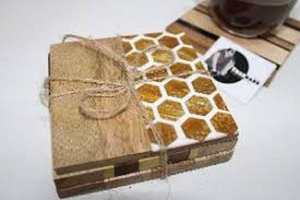 ที่รองแก้วไม้วอลนัทสไตล์โมเดิร์นรักษ์โลก สีตามสั่ง ขนาดเส้นผ่านศูนย์กลาง 300 มม. สำหรับกาแฟ ของใช้ในครัวเรือน ผลิตจากโรงงานโดยตรง - Product Image 4