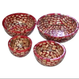 Bol à joint en résine et bois fait à la main nouvelle pâte ou bol à mélanger cuisine de luxe hôtel maison Restaurant fournitures bol en bois - Product Image 1