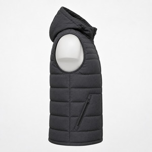 Customizable Men's Puffer Vest Comfortable Winter <b>Quilted</b> Sleeveless <b>Waistcoat</b> Custom Color Casual Breathable Waterproof Zipper - Product Image 5