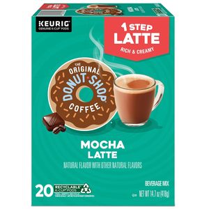 The Original Donut Shop Mocha One-Step Latte, dosette de café individuelle K-Cup, café aromatisé, 20 unités - Product Image 4