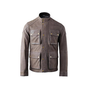 เสื้อแจ็คเก็ตมอเตอร์ไซค์ฤดูหนาวสำหรับผู้ชาย คอปกแบบมีฮู้ด กันลม ระบายอากาศได้ดี ไซส์ใหญ่ ซิปหน้า ลายสัตว์ ลายแกะ มีกระเป๋าหน้า - Product Image 5