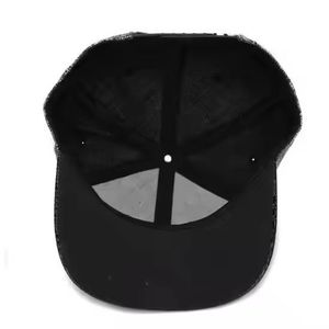 Casquette de camionneur en toile à visière plate à deux tons avec logo imprimé en relief sur 5 panneaux personnalisée avec cordon 100% coton décontractée pour l'extérieur - Product Image 4