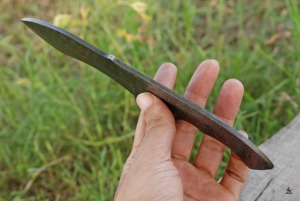 Hoja de Damasco personalizable, cuchillo forjado a mano en blanco con soporte OEM disponible - Product Image 2