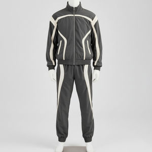 Chándal Cortavientos Personalizado 100% Algodón Invierno Hombre Transpirable Ecológico Reversible Forro Polar Estilo Urbano - Product Image 1