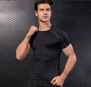 Camisetas de Compresión para Hombre, 100% Algodón, Secado Rápido, Corte Regular, Ropa Deportiva Cómoda para Entrenamiento, Ropa de Gimnasio, Pedido al por Mayor - Product Image 3