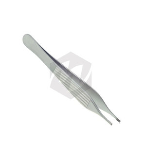 Premium 4 3/4 pulgadas de acero inoxidable laboratorio Dental instrumentos médicos fórceps de tejido quirúrgico 7x7 agarre lateral Manual MOL - Product Image 5