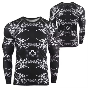 Good Selling High Quality Long Sleeve <b>Rash</b> <b>Guard</b> For <b>Men</b> New Arrival Multi Functional Printed <b>Rash</b> <b>Guards</b> - Product Image 4