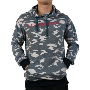 Sweat à capuche unisexe en coton mélangé de qualité supérieure brodé Street Fashion Style Solid Pattern Winter Season Hooded Collar - Product Image 4