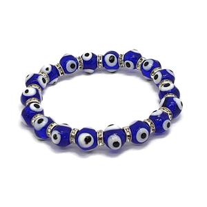 Mode perlée mauvais œil pour bracelet - Product Image 1