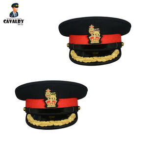 Gorra de pico de producto de la más alta calidad hecha a mano a precio razonable, gorras de pico de oficial para hombres de CAVALRY SKT COMPANY - Product Image 3