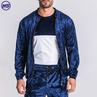Ensembles de survêtements en velours pour hommes, personnalisables avec logo, haute qualité, légers, professionnels, grandes tailles, écologiques, vente en gros