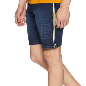Shorts en jean pour hommes en tissu respirant, dernier design, service OEM - Product Image 3