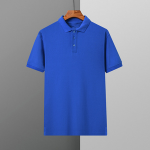 Polo homme à manches courtes, logo personnalisé OEM, nouveau, uni, col classique, coupe ample, respirant, tendance, style décontracté, tricoté - Product Image 1