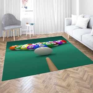 Tapis imprimé au design unique : Tapis moderne 3D pour gamer, billard, bureau, chambre, entrée, tapis en velours de luxe - Product Image 2