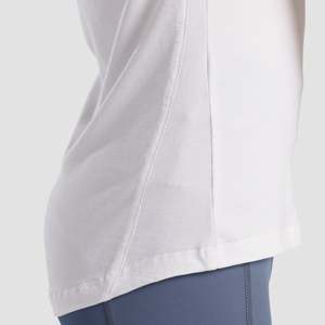 Tone White GymArmour T-Shirt for Women Breathable Lightweight Solid Design Fashionable Seamless Yoga Workout Print Made Pakistan - Product Image 6