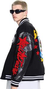 Manufacturers Custom Logo Winter Letter <b>Man</b> <b>Baseball</b> <b>Jacket</b> Wool Cropped <b>Jacket</b> Chenille Embroidery Patch Varsity <b>Jacket</b> - Product Image 5