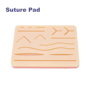 Kit de práctica de sutura quirúrgica, modelo de enseñanza médica, Kit de entrenamiento de sutura con almohadilla de piel de silicona con malla para estudiantes de medicina - Product Image 5