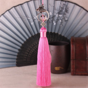 จี้พู่ผ้าไหมหางนกยูง120มม. มี11สีให้เลือกจากอุปกรณ์เสริมงานฝีมือทำจากประเทศปากีสถาน - Product Image 3