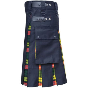 Kilts Escoceses para Hombre, Kilt Híbrido Masculino, Tartán Amarillo MacLeod, Lana Acrílica, Venta al Por Mayor de Fábrica 2026 - Product Image 3