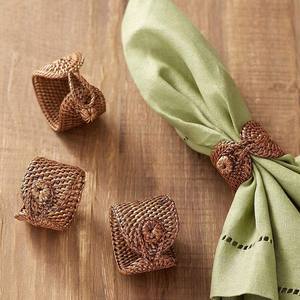 Porte-serviette en rotin pour table anneaux de serviette de luxe nouveau design pour décorations de restaurant de mariage - Product Image 4