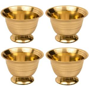 Cuenco de Latón para Chandan, Kumkum y Haldi, Soporte para Pooja/Puja, Base para Sándalo, Cúrcuma y Roli, para Templo y Hogar - Product Image 5