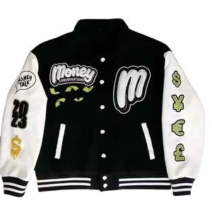 Chaqueta universitaria elegante para hombre Mezcla de lana transpirable Prendas de abrigo de moda Ropa de calle de invierno informal OEM Tamaños disponibles Colores - Product Image 1