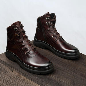 Chaussures Oxford en cuir de vachette pleine fleur avec talon amorti et design antidérapant, chaussures habillées pour hommes, chaussures en cuir - Product Image 3