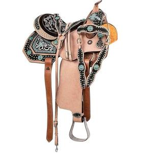 Jeu de selles de cheval Western en cuir de style anglais pour aventures équestres selles de cheval fabrication en gros du Pakistan - Product Image 3