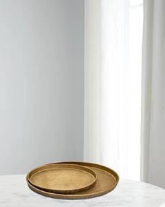 Plateau de présentation décoratif de service de nourriture en métal de forme irrégulière de table de luxe moderne pour la maison, les hôtels et les restaurants - Product Image 3